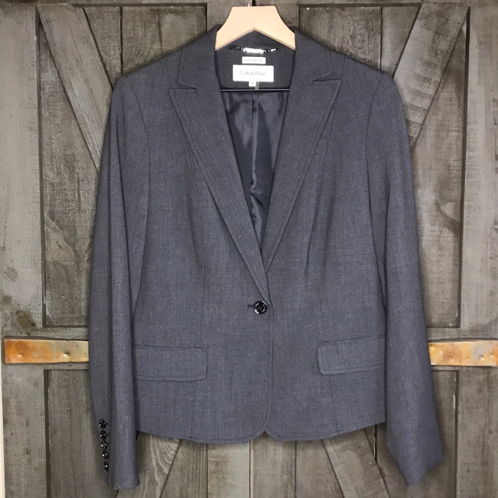 Calvin Klein Charcoal Grey Blazer